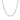 A silver-colored, 2.7MM round Franco chain necklace from the Silver Rhodium Plated 2.7MM Round Franco Chain | CH27FRW-22 collection by Icing On The Ring.