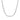 A 20″ Rhodium Plated 4.5MM Rope Chain | CH45RW-20, a rhodium plated silver-tone metal rope chain necklace.