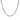 Silver-toned rhodium plated Rhodium Plated 6MM Miami Curb Figaro Chain | CH6FIW-20 necklace.
