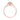Rose gold Danhov Classico | 6-Prong Engagement Ring - CL108 featuring a round center stone in a six-prong setting with exquisite diamonds pavé-set along the band.