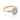 Vienna | Round Halo Engagement Ring featuring a gold band with a round center diamond, a delicate diamond halo, and additional accent diamonds.