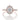 Olvera | Round Unique Halo Engagement Ring in rose gold featuring a round center diamond, a unique scalloped halo, and a micro-prong set diamond-encrusted band.