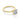 Paula solitaire engagement ring by Gabriel & Co. featuring a round brilliant-cut center diamond in a yellow gold band with a four-prong setting.
