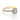Isla | Round Halo Engagement Ring in gold with a round center EverTrue diamond, a halo of smaller stones, and a micro-prong-set diamond band.