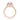 Isla | Round Halo Engagement Ring in rose gold with an Evertrue diamond center, a halo of spotlight diamonds, and micro-prong-set diamonds along the band.