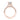 Rose gold Pear Moissanite Hidden Halo Engagement Ring EV30PS featuring an oval-shaped gemstone in a pear-cut, a hidden halo, and pavé-set diamonds along the band.