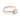 Venice | Round Twist Engagement Ring in rose gold with a round center diamond and a diamond-studded twisted band.