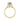 Waverly round solitaire engagement ring in gold, featuring a 2.50 carat round-cut center stone accented with small diamonds along the basket and shoulder.