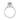 Waverly round solitaire engagement ring featuring a hidden halo and pavé-set diamond band.