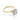 Waverly | Round Solitaire Engagement Ring in gold featuring a 2.50 carat round diamond solitaire with small accent stones along the band where it meets the hidden halo setting.
