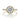 Rachel Halo Engagement Ring by Gabriel & Co. in yellow gold, featuring a round center diamond surrounded by a halo of smaller diamonds and a diamond-encrusted band.