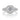 James | Halo Engagement Ring by Gabriel & Co. featuring a round center diamond, a cushion halo, and a split-shank band set with small pavé diamonds.