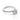 A silver Amira | Micro-Prong Engagement Ring by Gabriel & Co. featuring a round center diamond set in four prongs, with smaller pavé stones lining the band and the basket.