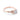 Celia | Pavé Set Engagement Ring by Gabriel & Co. in rose gold, featuring a round center stone and leaf-shaped side accents set with small diamonds.