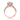 Rose gold Tacori Blooming Beauties | Round Bloom Engagement Ring - HT2522RD7PK featuring a round brilliant center diamond surrounded by a halo and an intricate, diamond-accented band.