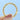 A gold Tacori Petite Crescent | Wedding Band - HT2545B12Y with pavé-set diamonds and crescent-shaped cutouts along the sides, held between two fingers.