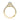 Yellow gold Petite Crescent | Round Solitaire Engagement Ring - HT2546RD65Y featuring a round solitaire diamond and micro pavé diamonds along the band.