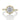 Yellow gold Tacori Petite Crescent | Round Bloom Engagement Ring - HT2555RD8Y featuring a round center diamond in a hexagon-shaped halo setting with diamonds along the band.