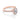 Rose gold Petite Crescent | Oval Solitaire Engagement Ring HT2560OV8X6PK featuring an oval-shaped diamond with a halo and a scalloped diamond-set band.