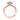 Tacori Petite Crescent | Cushion Pavé Engagement Ring (HT257215CU7PK) in rose gold, featuring a cushion-cut center stone surrounded by a micro-prong diamond halo and pavé-set band.
