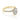 Tacori Petite Crescent | Oval Pavé Engagement Ring (HT257215OV8X6Y) featuring an oval-shaped diamond with a diamond halo and pavé-set diamonds along the yellow gold band.