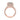 Tacori RoyalT | Princess Pavé Engagement Ring - HT2607PR85PK in rose gold featuring a princess-cut center stone, a pavé halo, and ornate filigree detail on the band.