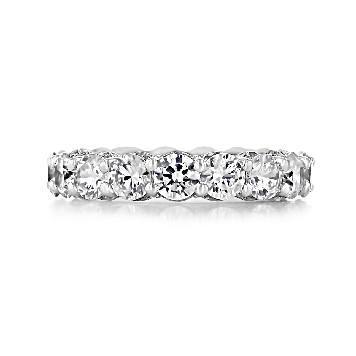 Tacori RoyalT | Eternity Band - HT263465 featuring a continuous row of round brilliant-cut diamonds.