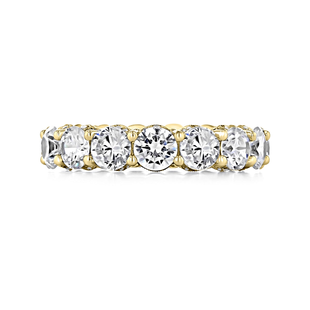 Gold RoyalT | Eternity Band - HT263565Y featuring a continuous row of round brilliant-cut diamonds.