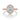 RoyalT | Oval Pavé Engagement Ring - HT2652OV9X7PK with an oval-cut diamond center set in rose gold, featuring a pavé diamond halo and band.