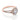 Habra | Round Halo Engagement Ring in rose gold, featuring a 1-carat center diamond surrounded by a micro-prong halo and a split shank band accented with pavé diamonds.