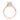 Calista | Round Diamond Twist Engagement Ring in rose gold with a 1.25-carat center diamond and micro-prong-set accent diamonds along a twisted band.