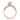 Tacori Coastal Crescent | Round Solitaire Engagement Ring - P100RD65PK in rose gold with a round center stone and diamond accents along the band.