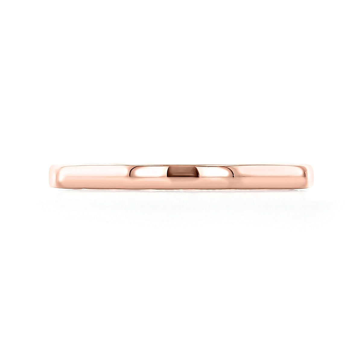 Modern romance meets elegant design in this rose gold Coastal Crescent | Diamond Band - P101BFPK by Tacori, featuring a flat outer surface.