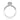 Coastal Crescent | Oval Solitaire Engagement Ring - P101OV75X55W featuring an oval-cut diamond, milgrain-detailed gallery, and diamond-accented arched shoulders.