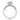Coastal Crescent | Round Solitaire Engagement Ring - P1022RD8 featuring a round center stone, decorative metal crescent details, and pavé-set diamonds on a vintage-inspired silver band.