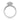 Coastal Crescent | Cushion Solitaire Engagement Ring - P1032CU8 featuring a cushion-shaped bloom halo and side diamonds along the 14k precious metal band.