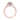 Makur Aquamarine Engagement Ring | R0861-4AQ featuring a rose gold oval aquamarine in a halo diamond setting with pavé-set diamonds along the band.