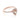 Makur Morganite Engagement Ring R862-4 featuring a pear-shaped morganite stone set in rose gold with a diamond halo and pavé-set diamond band.