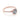 Makur Aquamarine Engagement Ring R0868-4AQ in rose gold, featuring a round light blue gemstone with a diamond halo and diamonds set along the band.