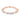 Makur Belmont round and baguette diamond wedding band in rose gold.