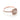 Makur Morganite Engagement Ring R829-4: a cushion-cut morganite in a rose gold setting, featuring a diamond halo and a band of pavé-set diamonds.