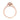 Makur Morganite Engagement Ring | R861-4 in rose gold featuring a peach-colored center stone, a diamond halo, and a diamond-accented band.