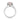 A Makur Morganite Engagement Ring | R893-4 featuring a silver vintage band with a rectangular peach-colored gemstone, a halo of small white diamonds, and additional diamonds set along the band.