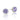 Pair of round purple amethyst Crescent Crown Amethyst Fashion Earrings | SE10501 with decorative silver settings.
