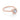 Danhov Solo Filo | Braided Engagement Ring - SE106 in rose gold, featuring a braided band and a round-cut solitaire diamond set in a twisted rope-style halo.