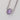 Crescent Embrace Petite Amethyst Fashion Necklace SN15401 featuring an oval faceted Tacori amethyst pendant on a silver link chain.