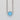Round neo-turquoise gemstone pendant on a silver cable chain, featuring the Crescent Embrace Petite Neo-Turquoise Fashion Necklace | SN15405 by Tacori.