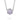 Crescent Crown Rose Amethyst Fashion Necklace SN23613 featuring a round light purple rose amethyst gemstone pendant on a delicate silver chain.