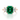Emerald Three-Stone Engagement Ring | TR93 featuring a rectangular emerald center flanked by two baguette-cut diamonds on a 14K rose gold band.
