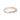 Rose gold Eleganza | Twist Diamond Wedding Band featuring a delicate row of inset diamonds along one twisted strand of this precious metal.